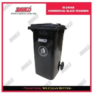 (RI-240AB) TEMPAT SAMPAH HITAM KOMERSIAL