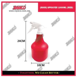 (R855) BOTOL SEMPROT 1000ML (MERAH)