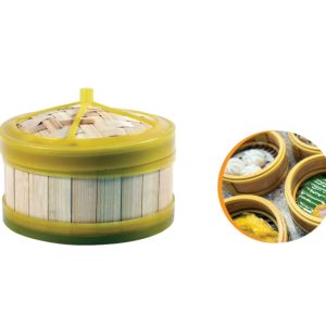 STEAMER BAMBU DENGAN RANGKA DAN TUTUP KARET