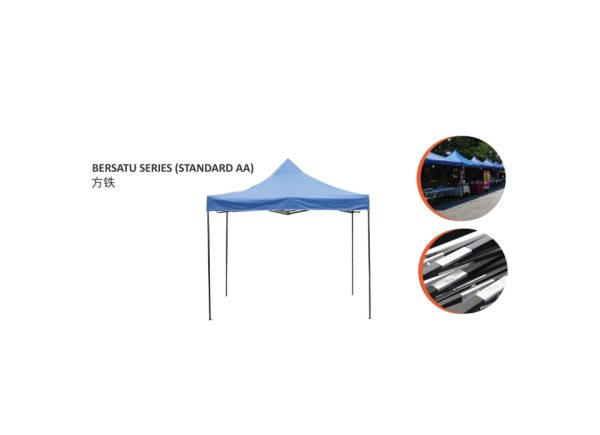 (CS2525) KANOPI 8' X 8" HITAM