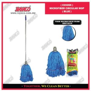 (C2035X) ALAT PEL BUNDAR MICROFIBER (BIRU)