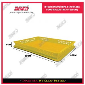 (FT50H) NAMPAN SUSUN PLASTIK FOOD GRADE UNTUK INDUSTRI (KUNING)