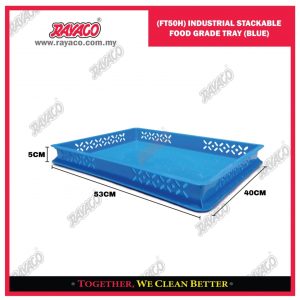 (FT50H) NAMPAN SUSUN PLASTIK FOOD GRADE UNTUK INDUSTRI (BIRU)