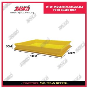 (FT50H) NAMPAN SUSUN PLASTIK FOOD GRADE UNTUK INDUSTRI (KUNING)