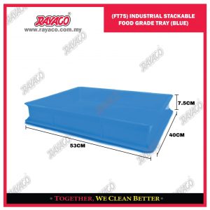 (FT75) NAMPAN SUSUN PLASTIK FOOD GRADE UNTUK INDUSTRI (BIRU)