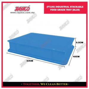 (FT100) NAMPAN SUSUN PLASTIK FOOD GRADE UNTUK INDUSTRI (BIRU)